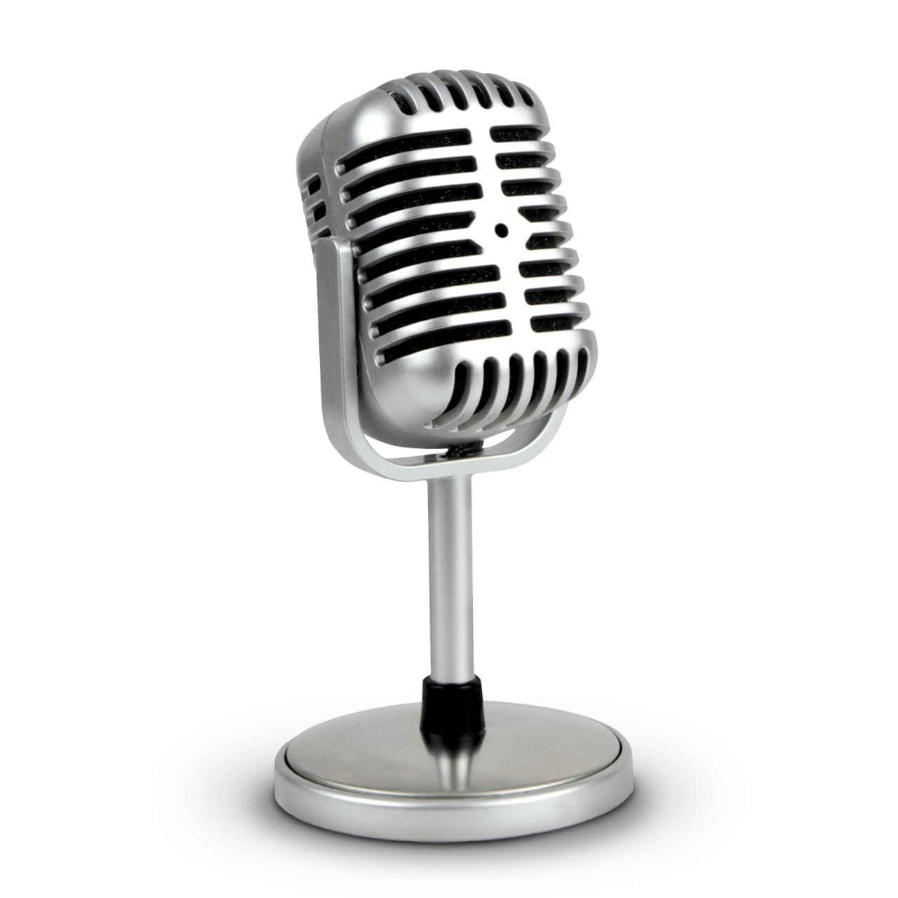 Ein Mikrofon zur Aufnahme eines Podcasts